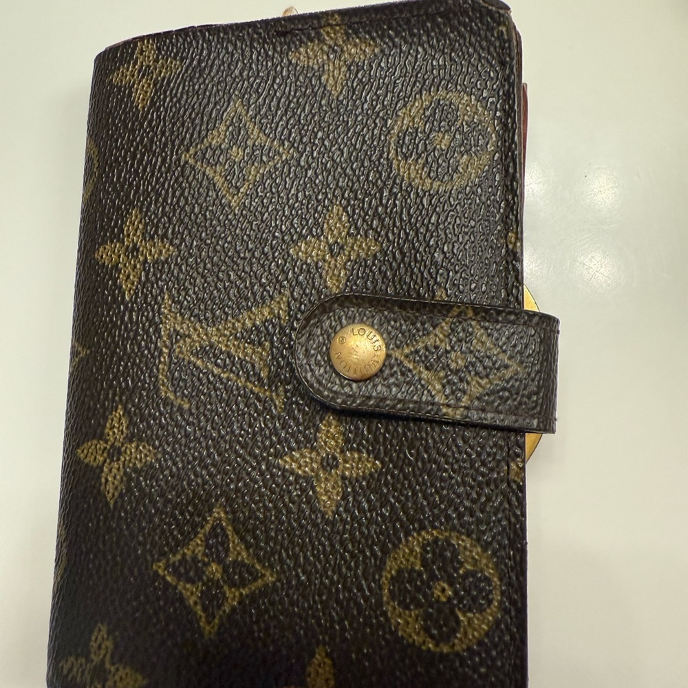Authentic Louis Vuitton brown and Gold Monogram Wallet